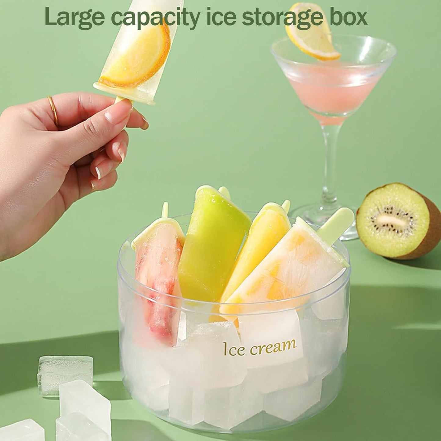 Reusable DIY 8 Pieces Ice Pop Moud