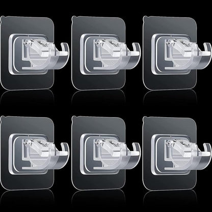 Rods Clips Hook Self Adhesive Pack of 6