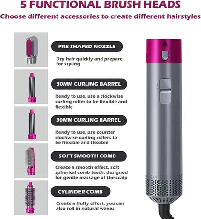 5 in 1 Multifunctional Hair Styler (Salon at home)