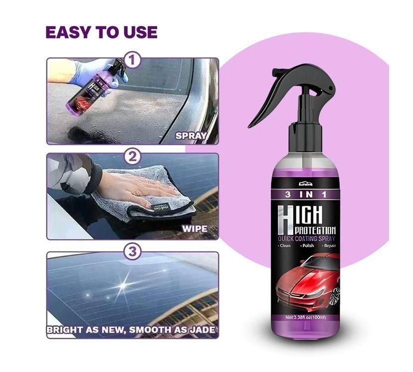 3 in 1 High Protection Quick Car Ceramic Coating Spray - Car Wax Polish Spray (Buy 1 Get 1)