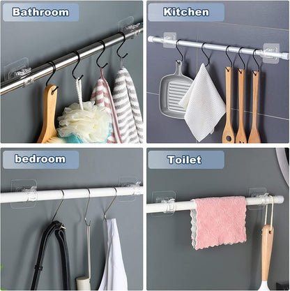 Rods Clips Hook Self Adhesive Pack of 6