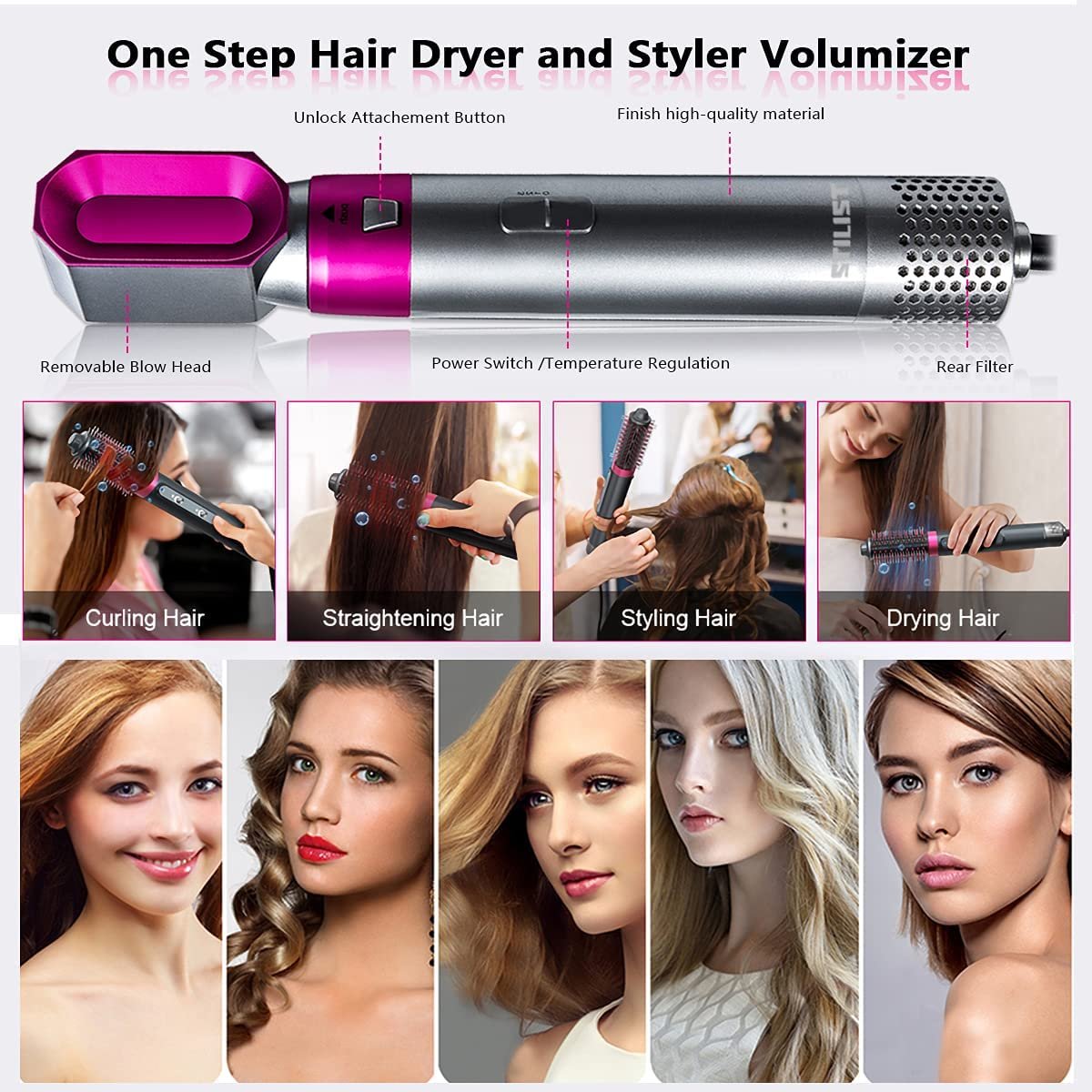 5 in 1 Multifunctional Hair Styler (Salon at home)