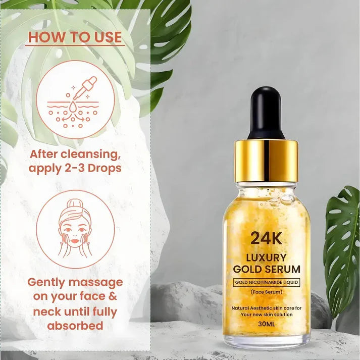 24k Luxury gold serum pack of 2 (30 ml)
